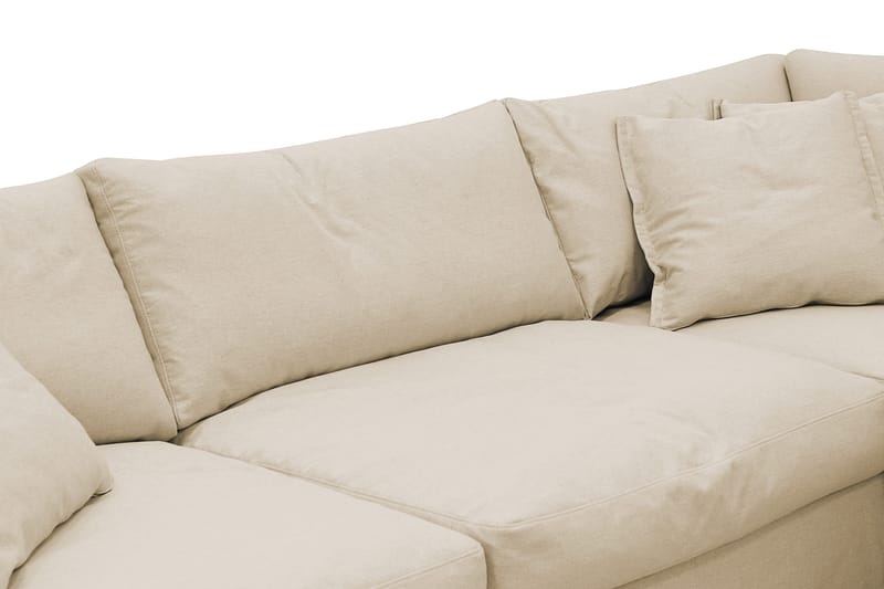 Valencia Extra Djup 4-sits Soffa med Schäslong Höger - Beige - Möbler - Vardagsrum - Soffor - Divansoffa & schäslong