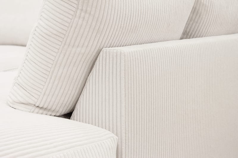 Valencia Extra Djup 4-sits Soffa med Schäslong Höger - Benvit - Möbler - Vardagsrum - Soffor - Divansoffa & schäslong