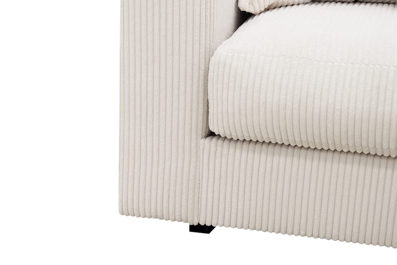 Valencia Extra Djup 4-sits Soffa med Schäslong Höger - Benvit - Möbler - Vardagsrum - Soffor - Divansoffa & schäslong