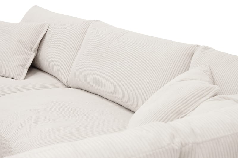 Valencia Extra Djup 4-sits Soffa med Schäslong Höger - Benvit - Möbler - Vardagsrum - Soffor - Divansoffa & schäslong