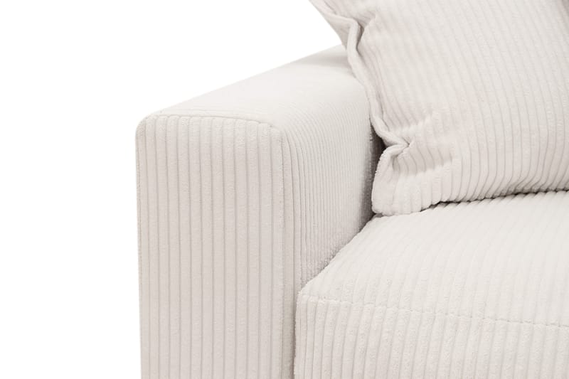Valencia Extra Djup 4-sits Soffa med Schäslong Höger - Benvit - Möbler - Vardagsrum - Soffor - Divansoffa & schäslong