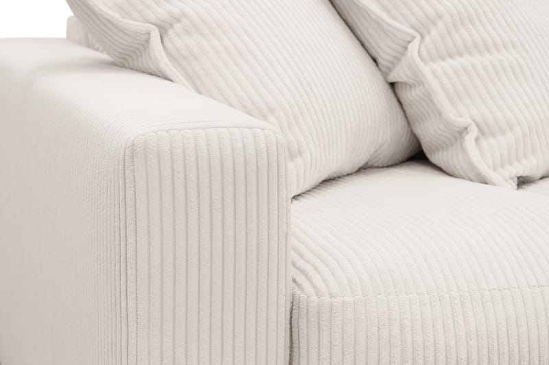 Valencia Extra Djup 4-sits Soffa med Schäslong Höger - Benvit - Möbler - Vardagsrum - Soffor - Divansoffa & schäslong