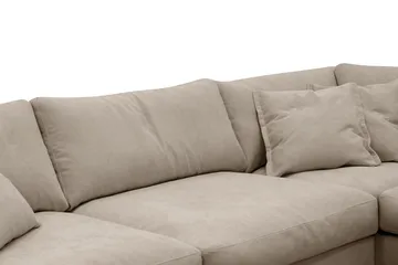 Valencia Extra Djup 4-sits Soffa med Schäslong Höger - Brun - Möbler - Vardagsrum - Soffor - Divansoffa & schäslong