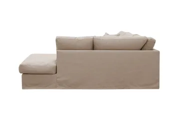 Valencia Extra Djup 4-sits Soffa med Schäslong Höger - Ljusbrun - Möbler - Vardagsrum - Soffor - Divansoffa & schäslong