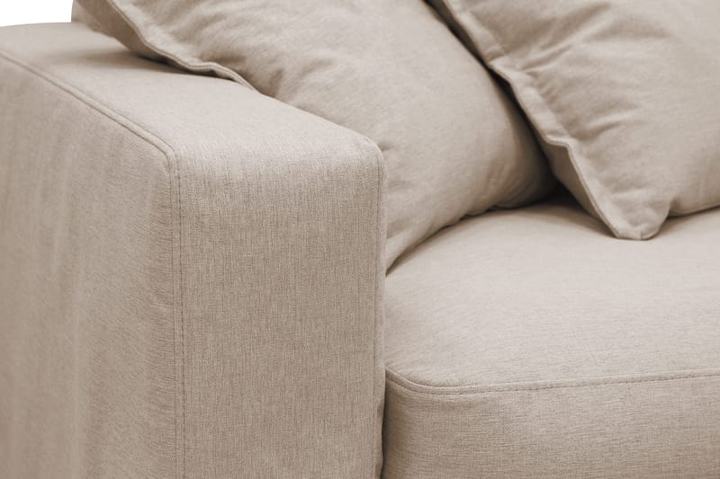 Valencia Extra Djup 4-sits Soffa med Schäslong Höger - Ljusbrun - Möbler - Vardagsrum - Soffor - Divansoffa & schäslong