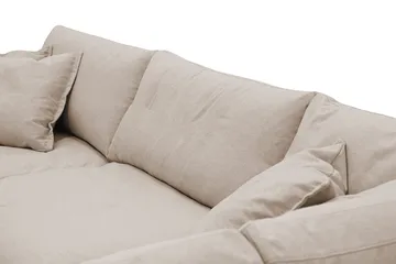 Valencia Extra Djup 4-sits Soffa med Schäslong Höger - Ljusbrun - Möbler - Vardagsrum - Soffor - Divansoffa & schäslong