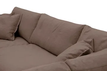 Valencia Extra Djup 4-sits Soffa med Schäslong Höger - Mörkbrun - Möbler - Vardagsrum - Soffor - Divansoffa & schäslong