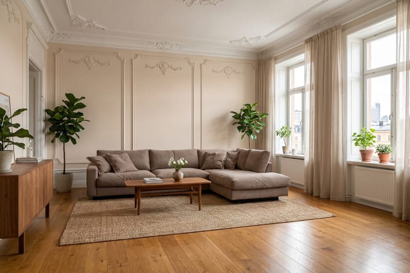 Valencia Extra Djup 4-sits Soffa med Schäslong Höger - Mörkbrun - Möbler - Vardagsrum - Soffor - Divansoffa & schäslong