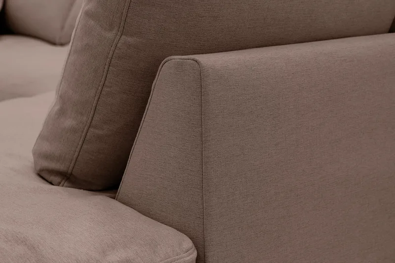 Valencia Extra Djup 4-sits Soffa med Schäslong Höger - Mörkbrun - Möbler - Vardagsrum - Soffor - Divansoffa & schäslong