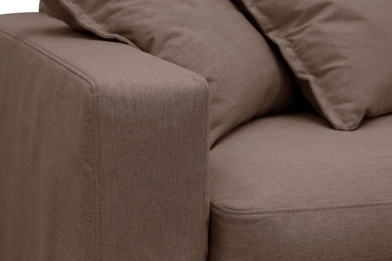 Valencia Extra Djup 4-sits Soffa med Schäslong Höger - Mörkbrun - Möbler - Vardagsrum - Soffor - Divansoffa & schäslong