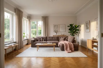 Valencia Extra Djup 4-sits Soffa med Schäslong Höger - Mörkbrun - Möbler - Vardagsrum - Soffor - Divansoffa & schäslong