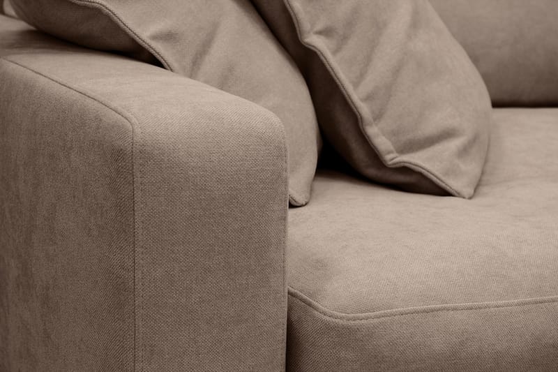 Valencia Extra Djup 4-sits Soffa med Schäslong Höger - Mörkbrun - Möbler - Vardagsrum - Soffor - Divansoffa & schäslong