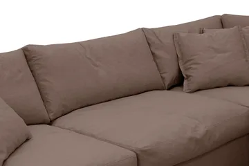 Valencia Extra Djup 4-sits Soffa med Schäslong Höger - Mörkbrun - Möbler - Vardagsrum - Soffor - Divansoffa & schäslong