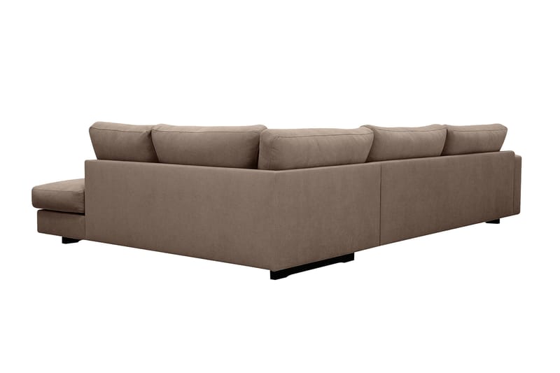 Valencia Extra Djup 4-sits Soffa med Schäslong Höger - Mörkbrun - Möbler - Vardagsrum - Soffor - Divansoffa & schäslong