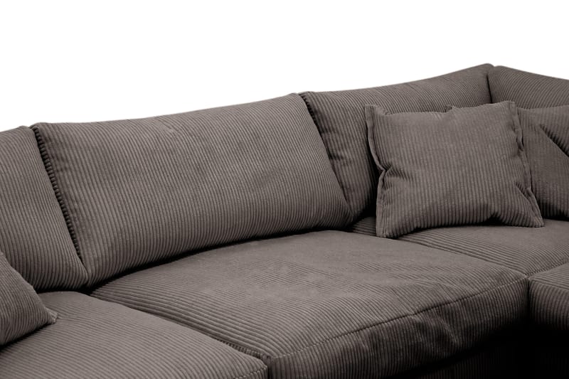 Valencia Extra Djup 4-sits Soffa med Schäslong Höger - Mörkgrå - Möbler - Vardagsrum - Soffor - Divansoffa & schäslong