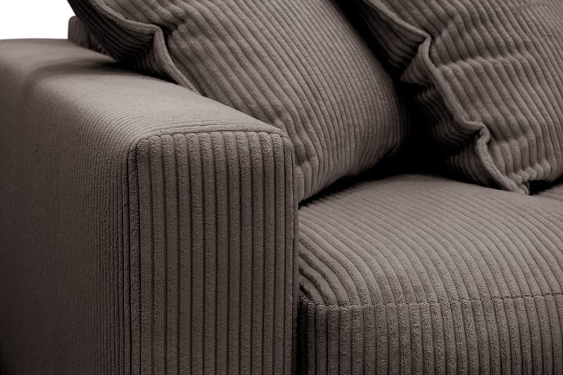 Valencia Extra Djup 4-sits Soffa med Schäslong Höger - Mörkgrå - Möbler - Vardagsrum - Soffor - Divansoffa & schäslong