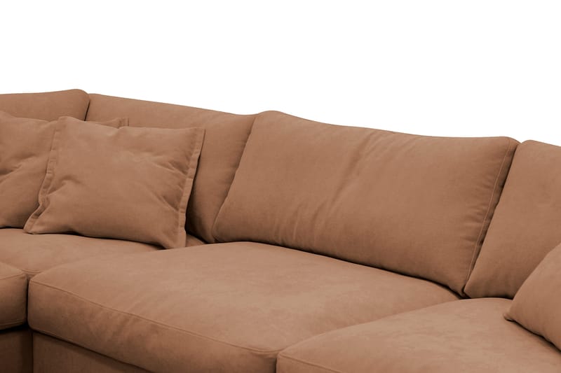 Valencia Extra Djup 4-sits Soffa med Schäslong Höger - Rostbrun - Möbler - Vardagsrum - Soffor - Divansoffa & schäslong