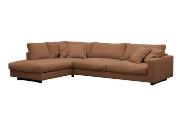 Valencia Extra Djup 4-sits Soffa med Schäslong Höger - Rostbrun - Möbler - Vardagsrum - Soffor - Divansoffa & schäslong