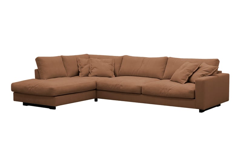 Valencia Extra Djup 4-sits Soffa med Schäslong Höger - Rostbrun - Möbler - Vardagsrum - Soffor - Divansoffa & schäslong