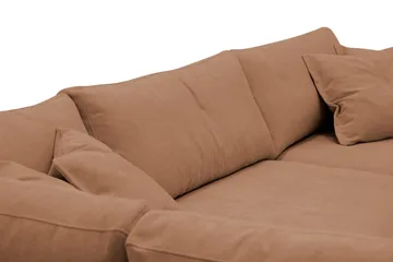 Valencia Extra Djup 4-sits Soffa med Schäslong Höger - Rostbrun - Möbler - Vardagsrum - Soffor - Divansoffa & schäslong