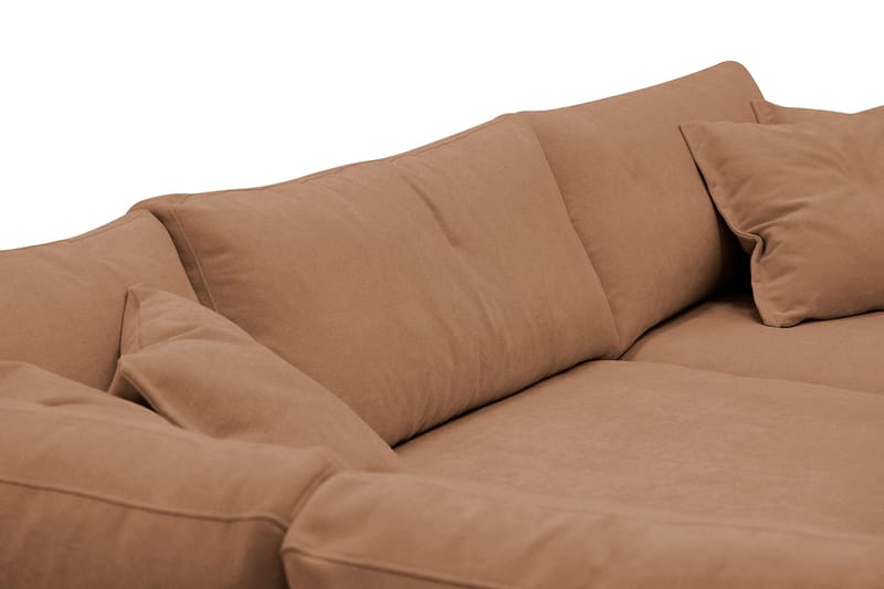 Valencia Extra Djup 4-sits Soffa med Schäslong Höger - Rostbrun - Möbler - Vardagsrum - Soffor - Divansoffa & schäslong
