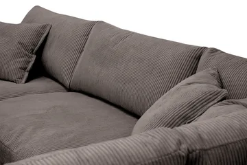Valencia Extra Djup 4-sits Soffa med Schäslong Höger - Taupe - Möbler - Vardagsrum - Soffor - Divansoffa & schäslong