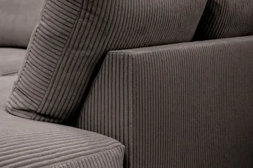 Valencia Extra Djup 4-sits Soffa med Schäslong Höger - Taupe - Möbler - Vardagsrum - Soffor - Divansoffa & schäslong