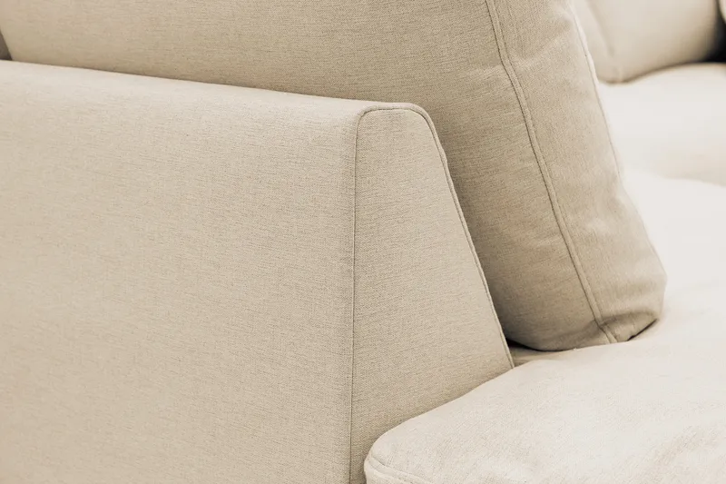 Valencia Extra Djup 4-sits Soffa med Schäslong Vänster - Beige - Möbler - Vardagsrum - Soffor - Divansoffa & schäslong