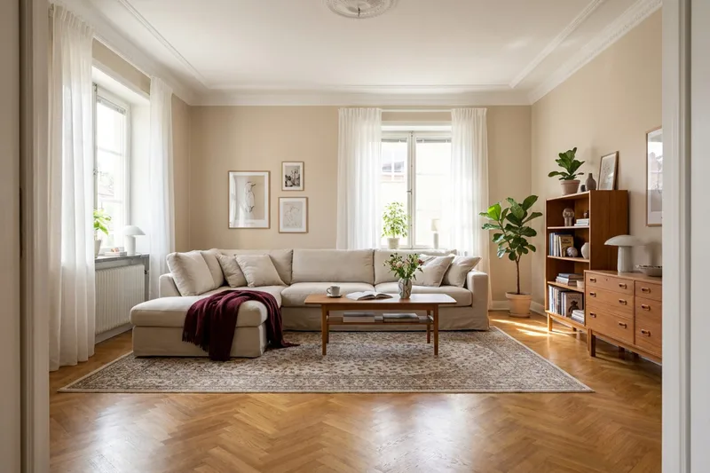 Valencia Extra Djup 4-sits Soffa med Schäslong Vänster - Beige - Möbler - Vardagsrum - Soffor - Divansoffa & schäslong