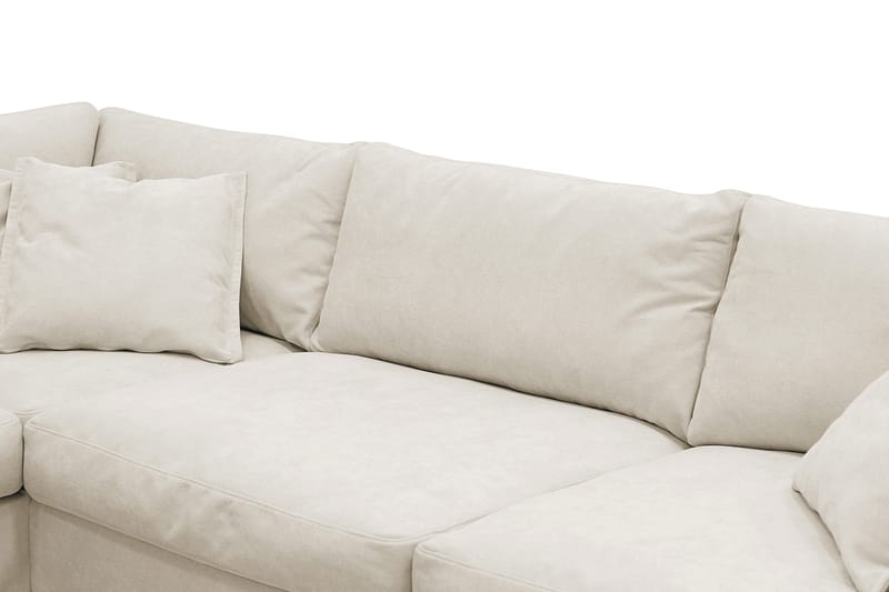 Valencia Extra Djup 4-sits Soffa med Schäslong Vänster - Beige - Möbler - Vardagsrum - Soffor - Divansoffa & schäslong
