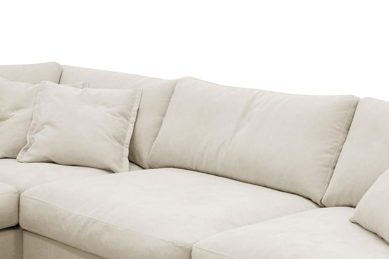 Valencia Extra Djup 4-sits Soffa med Schäslong Vänster - Beige - Möbler - Vardagsrum - Soffor - Divansoffa & schäslong