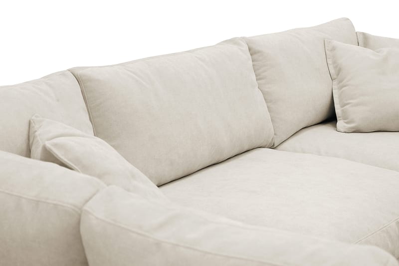 Valencia Extra Djup 4-sits Soffa med Schäslong Vänster - Beige - Möbler - Vardagsrum - Soffor - Divansoffa & schäslong
