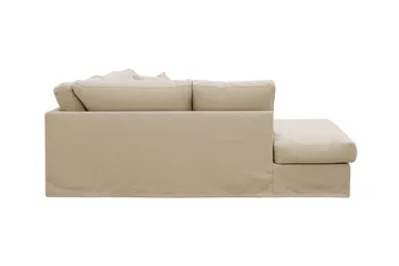 Valencia Extra Djup 4-sits Soffa med Schäslong Vänster - Beige - Möbler - Vardagsrum - Soffor - Divansoffa & schäslong
