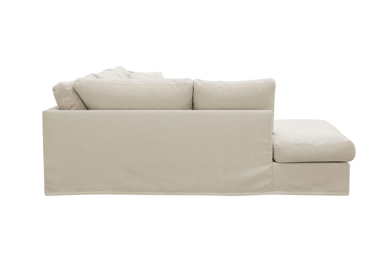 Valencia Extra Djup 4-sits Soffa med Schäslong Vänster - Beige - Möbler - Vardagsrum - Soffor - Divansoffa & schäslong