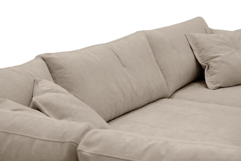 Valencia Extra Djup 4-sits Soffa med Schäslong Vänster - Brun - Möbler - Vardagsrum - Soffor - Divansoffa & schäslong