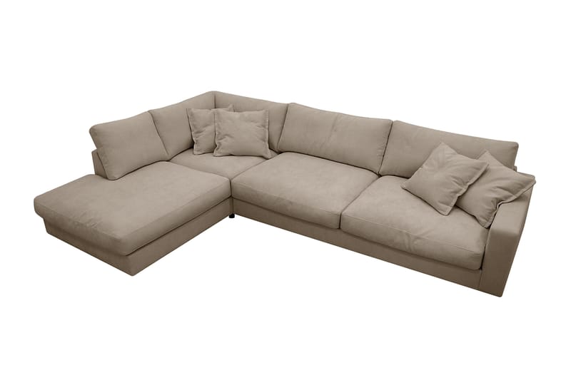Valencia Extra Djup 4-sits Soffa med Schäslong Vänster - Brun - Möbler - Vardagsrum - Soffor - Divansoffa & schäslong