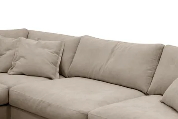Valencia Extra Djup 4-sits Soffa med Schäslong Vänster - Brun - Möbler - Vardagsrum - Soffor - Divansoffa & schäslong