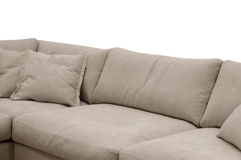 Valencia Extra Djup 4-sits Soffa med Schäslong Vänster - Brun - Möbler - Vardagsrum - Soffor - Divansoffa & schäslong