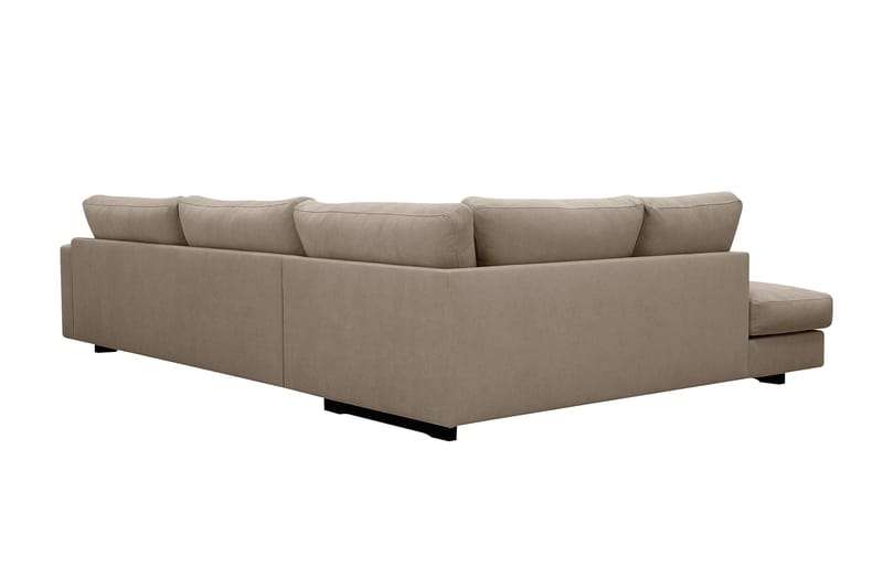 Valencia Extra Djup 4-sits Soffa med Schäslong Vänster - Brun - Möbler - Vardagsrum - Soffor - Divansoffa & schäslong
