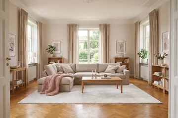Valencia Extra Djup 4-sits Soffa med Schäslong Vänster - Ljusbrun - Möbler - Vardagsrum - Soffor - Divansoffa & schäslong