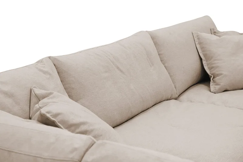 Valencia Extra Djup 4-sits Soffa med Schäslong Vänster - Ljusbrun - Möbler - Vardagsrum - Soffor - Divansoffa & schäslong