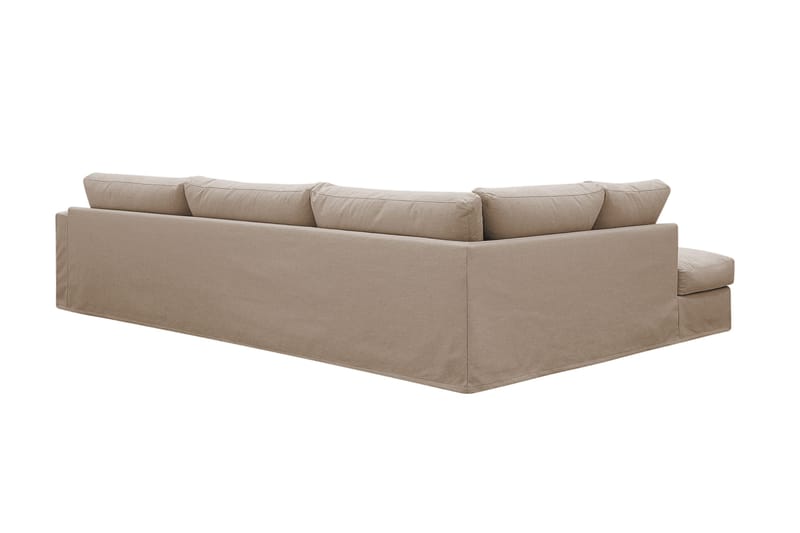 Valencia Extra Djup 4-sits Soffa med Schäslong Vänster - Ljusbrun - Möbler - Vardagsrum - Soffor - Divansoffa & schäslong