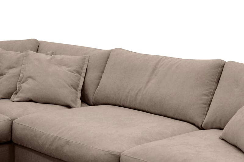 Valencia Extra Djup 4-sits Soffa med Schäslong Vänster - Mörkbrun - Möbler - Vardagsrum - Soffor - Divansoffa & schäslong