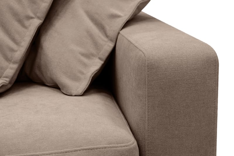 Valencia Extra Djup 4-sits Soffa med Schäslong Vänster - Mörkbrun - Möbler - Vardagsrum - Soffor - Divansoffa & schäslong