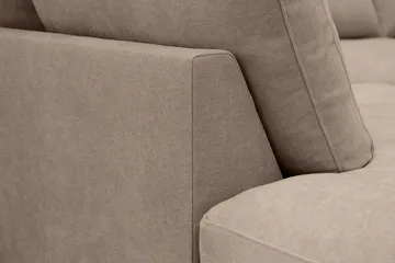 Valencia Extra Djup 4-sits Soffa med Schäslong Vänster - Mörkbrun - Möbler - Vardagsrum - Soffor - Divansoffa & schäslong