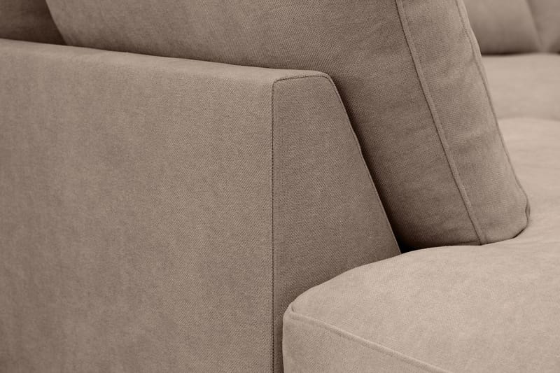 Valencia Extra Djup 4-sits Soffa med Schäslong Vänster - Mörkbrun - Möbler - Vardagsrum - Soffor - Divansoffa & schäslong