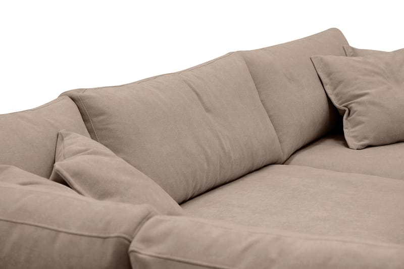 Valencia Extra Djup 4-sits Soffa med Schäslong Vänster - Mörkbrun - Möbler - Vardagsrum - Soffor - Divansoffa & schäslong