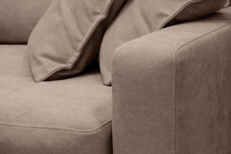 Valencia Extra Djup 4-sits Soffa med Schäslong Vänster - Mörkbrun - Möbler - Vardagsrum - Soffor - Divansoffa & schäslong