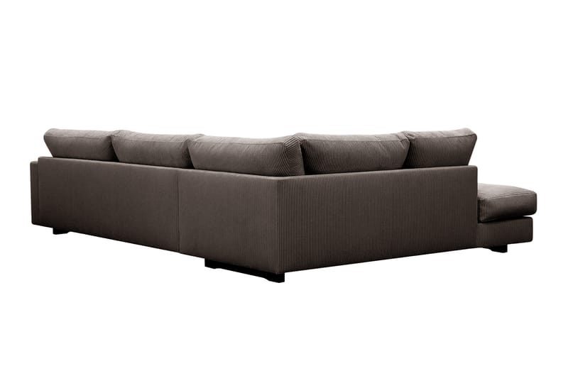 Valencia Extra Djup 4-sits Soffa med Schäslong Vänster - Mörkgrå - Möbler - Vardagsrum - Soffor - Divansoffa & schäslong