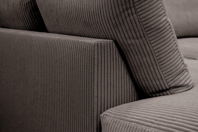 Valencia Extra Djup 4-sits Soffa med Schäslong Vänster - Mörkgrå - Möbler - Vardagsrum - Soffor - Divansoffa & schäslong